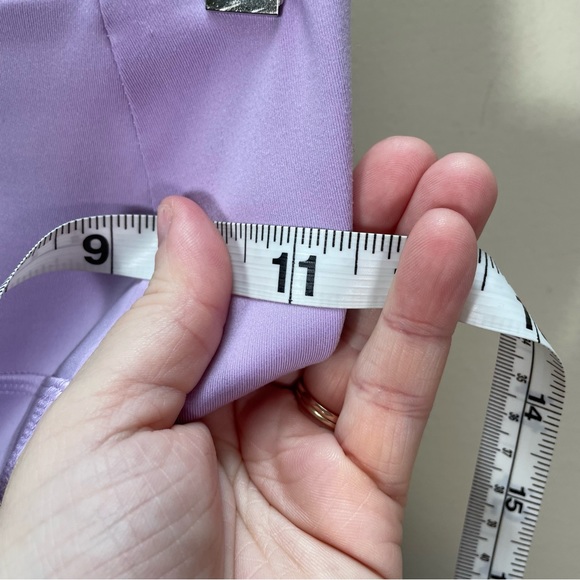 Girlfriend Collective High Waisted Lavender Bike Shorts Size XS - Picture 7 of 9